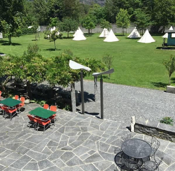 Ostello & Camping Riposo Hotel Losone Exterior foto